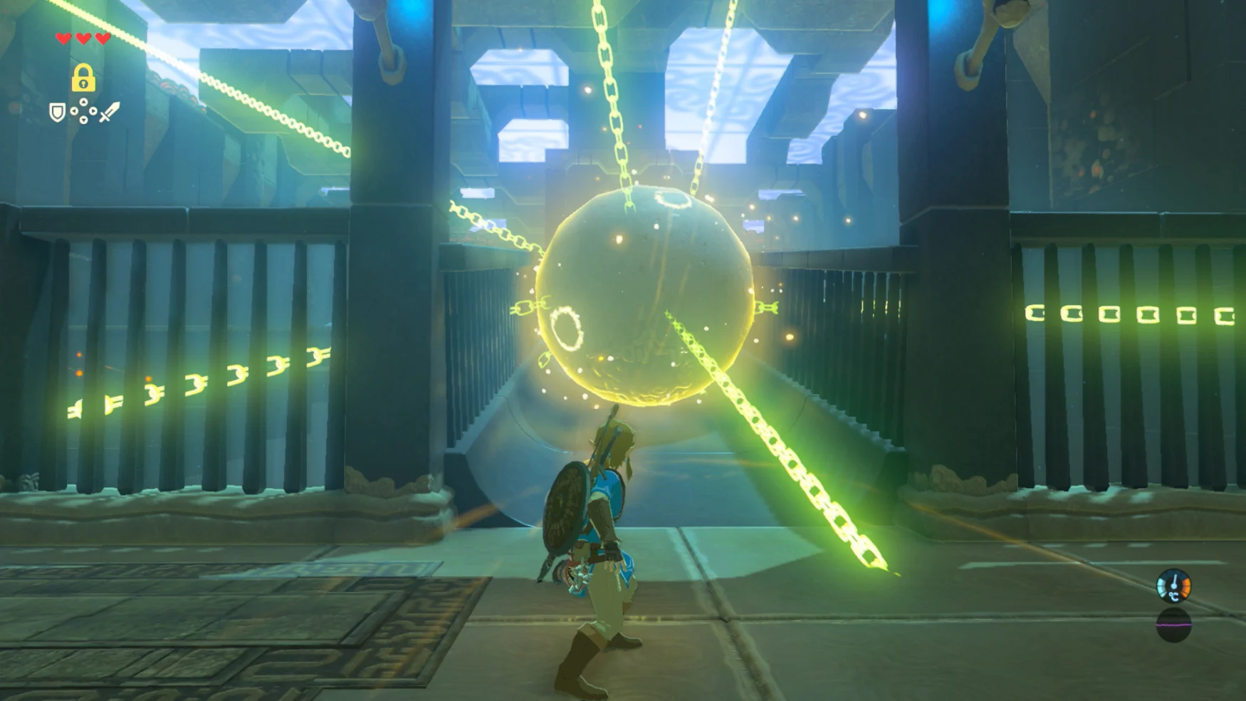 Image de Link utilisant le pouvoir Stasis dans 