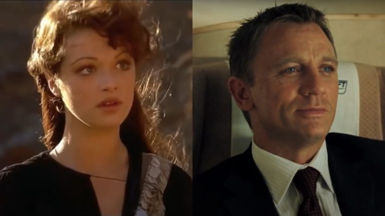 Rachel Weisz in The Mummy and Daniel Craig in Casino Royale, pictured side by side. 