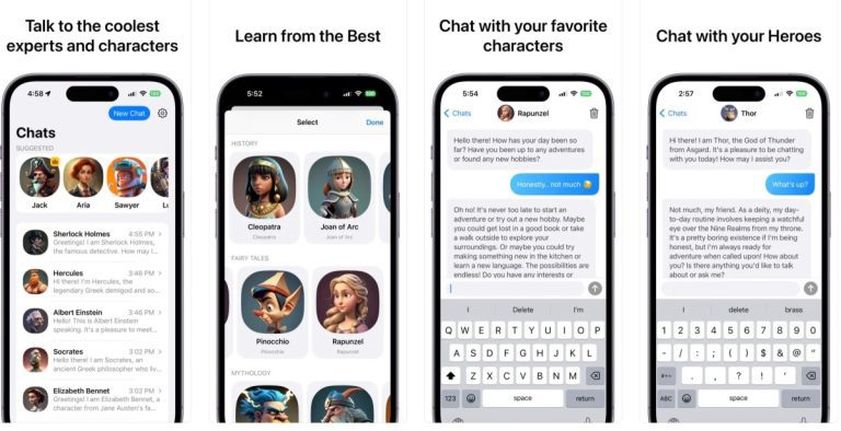 Le nouveau chatbot IA de Superchat vous permet d’envoyer des messages à des personnages historiques et fictifs via ChatGPT