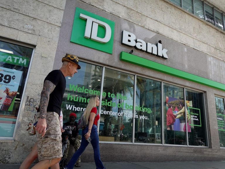 Les positions courtes contre la Banque TD grimpent à 6,1 milliards de dollars, selon les données