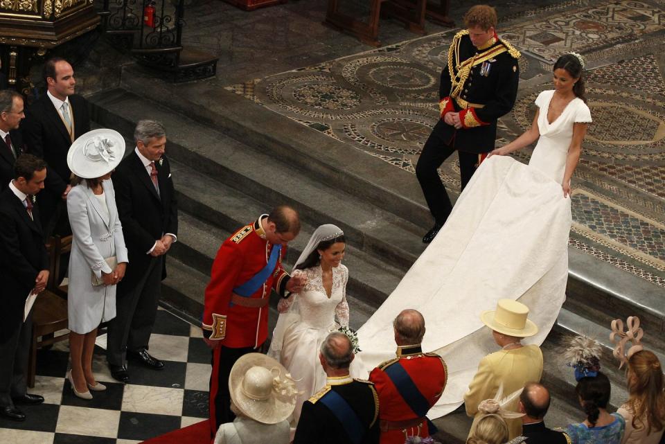 mariage royal la cérémonie de mariage a lieu à l'intérieur de l'abbaye de westminster