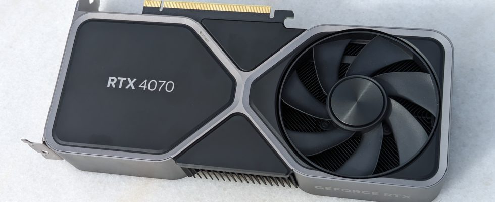 Test de la Nvidia GeForce RTX 4070