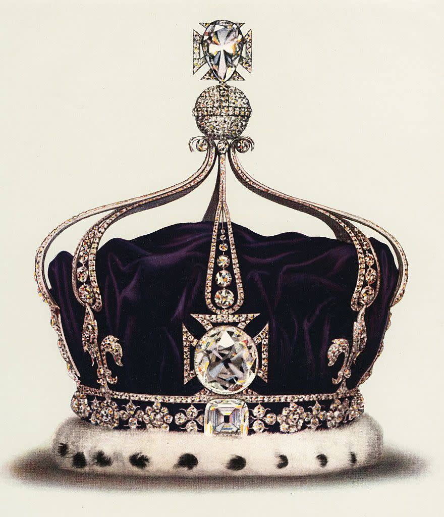 la couronne d'état de la reine marie