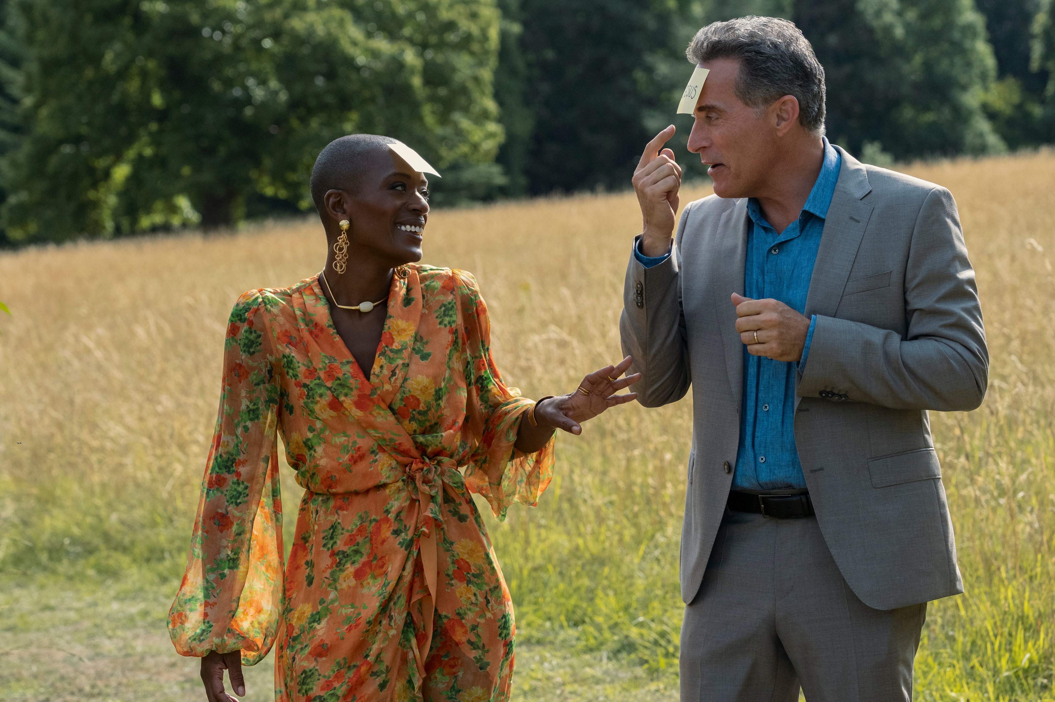 Le Diplomate.  (L à R) T'Nia Miller comme Cecilia, Rufus Sewell comme Hal Wyler dans l'épisode 105 de The Diplomat.  Cr.  Alex Bailey/Netflix © 2023