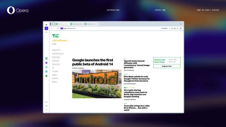 Opera lance le navigateur Opera One avec un nouveau concept de regroupement d’onglets