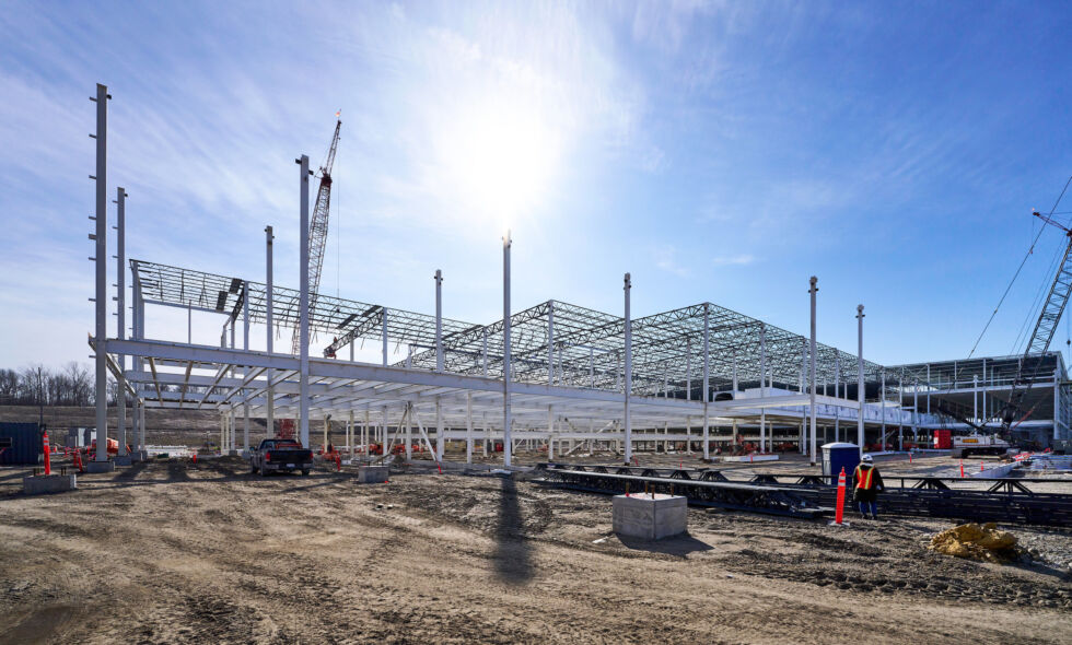 Construction à General Motors Orion Assembly lundi 20 mars 2023, dans le canton d'Orion, Michigan. 