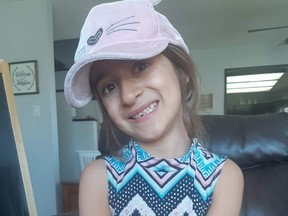 Bella Rose Desrosiers a été identifiée par la famille comme étant la fille tuée dans une maison du sud-est d'Edmonton le 18 mai 2020. Photo soumise