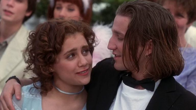 Tai and Travis at wedding in Clueless