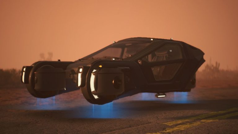 Cette voiture volante de Blade Runner se sent comme à la maison modifiée dans Cyberpunk 2077
