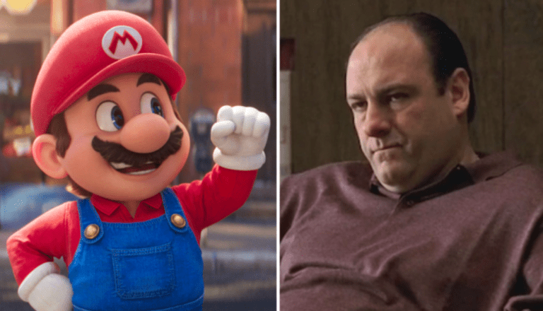 "The Super Mario Bros. Movie," James Gandolfini as Tony Soprano in "The Sopranos"