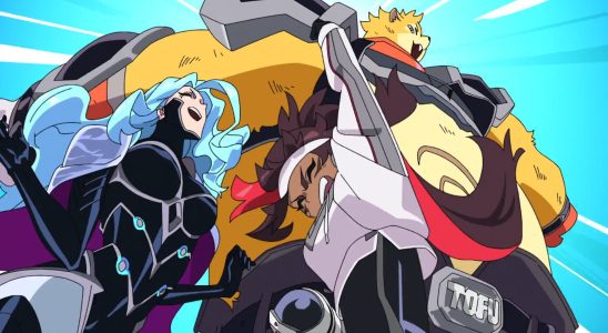 Clip d'ouverture d'Omega Strikers, animé par Studio TRIGGER