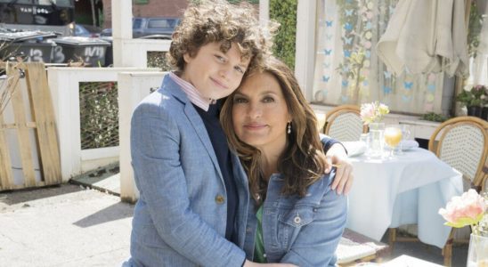 Ryan Buggle and Mariska Hargitay as Noah and Benson on Law and Order: SVU