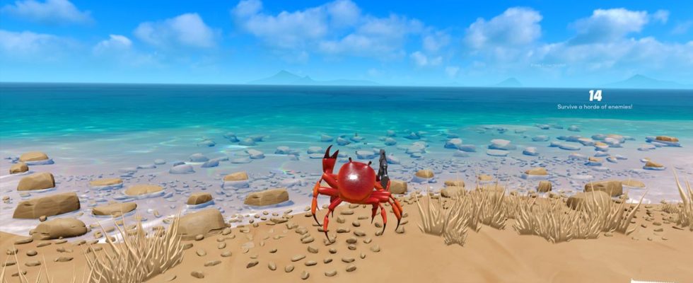 De toute évidence, il s'agit d'un roguelike au rythme effréné où vous êtes un crabe avec une arme à feu