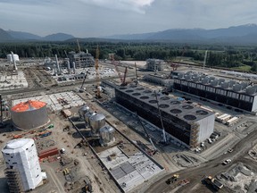 Activités de construction du site de LNG Canada à Kitimat, en Colombie-Britannique