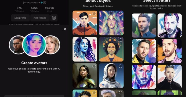 Fuite : TikTok lance des avatars IA génératifs et voici à quoi ils ressemblent