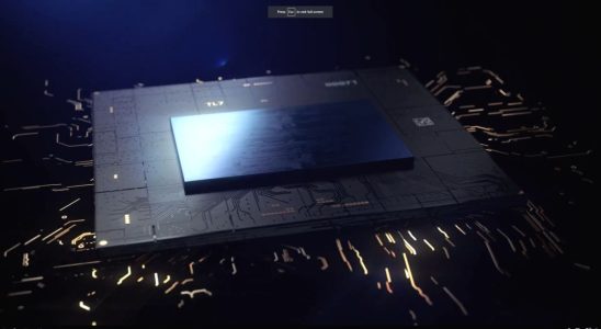 Shot of the Arc Alchemist GPU from the reveal video.