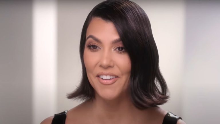 screenshot of Kourtney Kardashian on The Kardashians