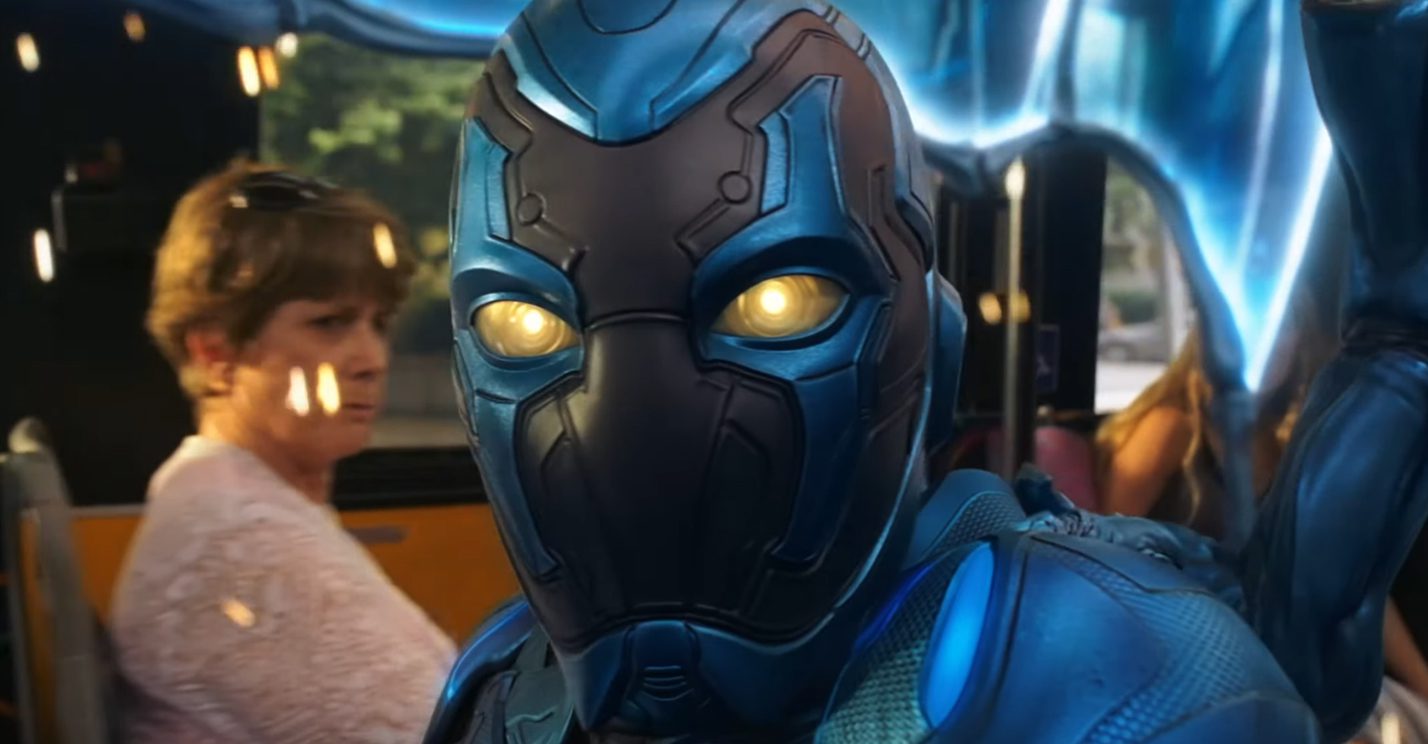 Blue Beetle trailer Xolo Maridueña DC Studios Warner Bros Angel Manuel Soto first Latino superhero movie