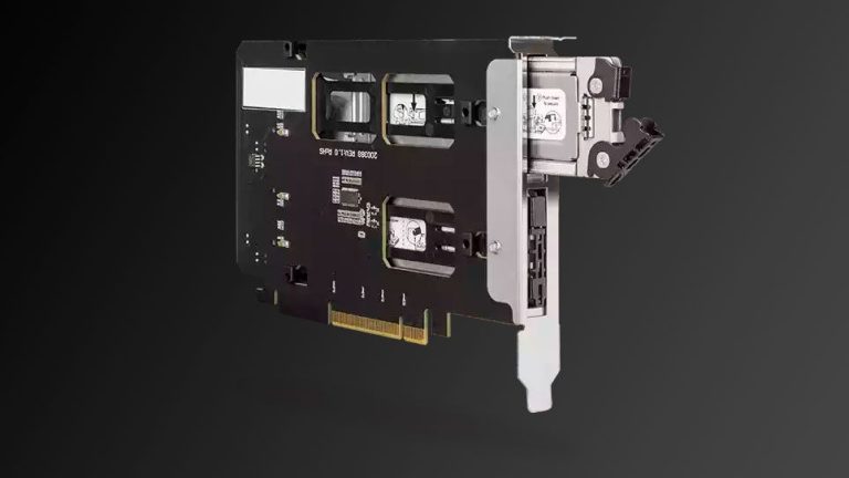 La carte PCIe ajoute des SSD M.2 que vous pouvez échanger sans ouvrir votre PC