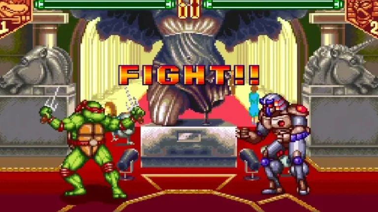 tmnt cowabunga collection tournament fighters rollback