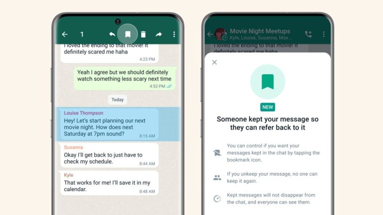 La mise à jour de WhatsApp vous permet de continuer à faire disparaître des messages – avec autorisation