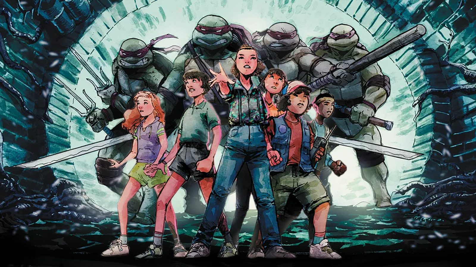 La nouvelle bande dessinée TMNT X Stranger Things fera équipe avec Raphael et Eleven, parce que les bandes dessinées
