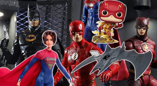 Le flash a une force de vitesse de marchandise : figurines d'action McFarlane, anneau de costume nano, Funko POP et plus encore.