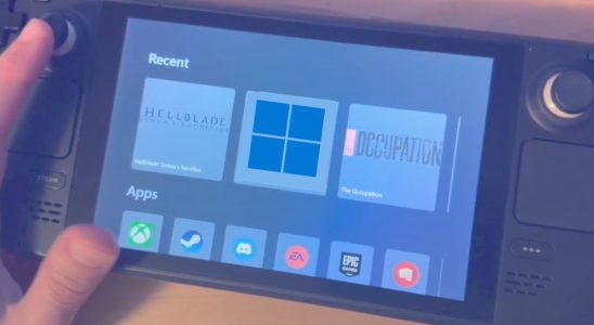 Le mode portable Windows compatible avec Steam Deck présenté dans une vidéo Microsoft Hackathon divulguée