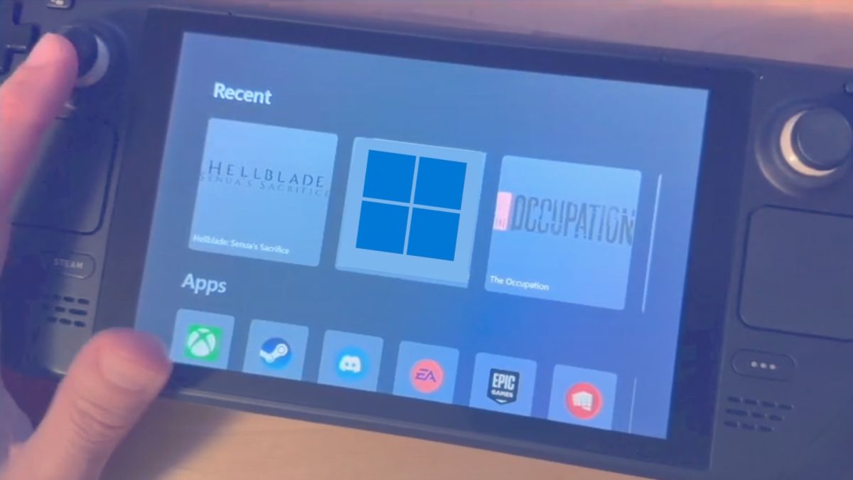 Le mode portable Windows compatible avec Steam Deck présenté dans une vidéo Microsoft Hackathon divulguée
