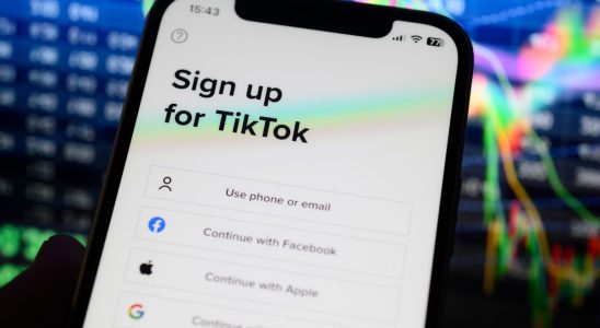 The TikTok logo is seen on a mobile phone screen in this photo illustration on 23 March, 2023 in Warsaw, Poland.