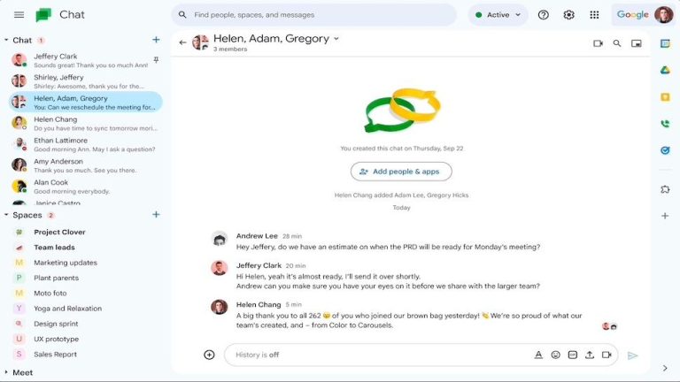 Le tout nouveau Google Chat pourrait enfin suffire à vous faire abandonner Slack pour de bon