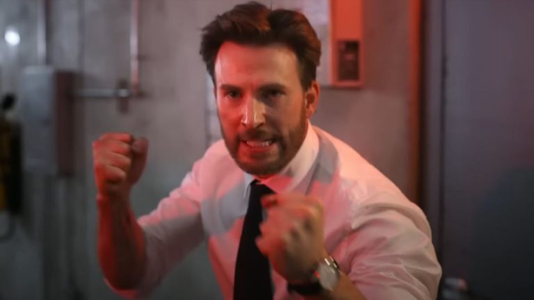 Chris Evans in Ghosted.