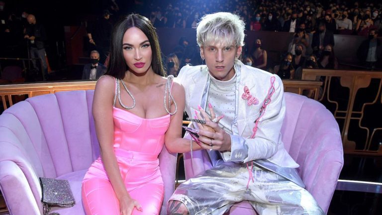 Megan Fox and Machine Gun Kelly at the iHear Radio Music Awards 