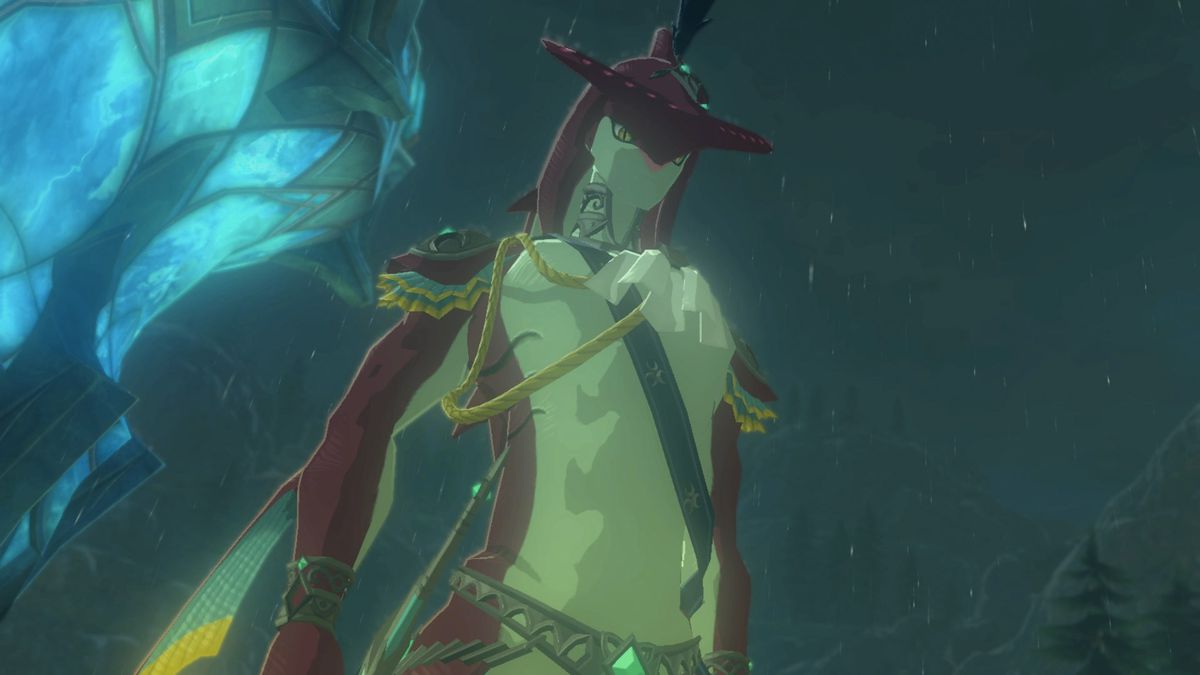 Le prince Sidon, un homme-poisson, a l'air grand et beau dans The Legend of Zelda: Breath of the Wild.