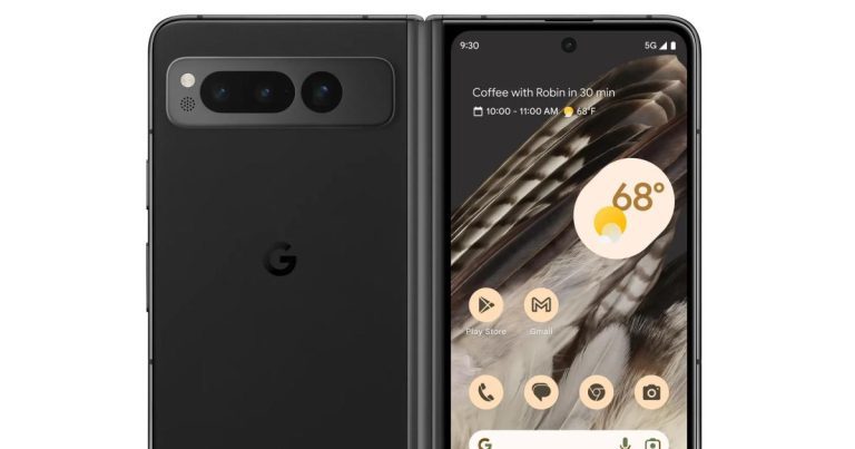 Les images fuites de Google Pixel Fold montrent une charnière élégante et presque sans espace