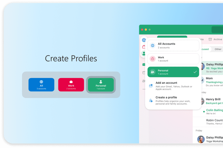 Les nouveaux profils d’Outlook pour Mac séparent les e-mails professionnels et personnels avec des thèmes colorés