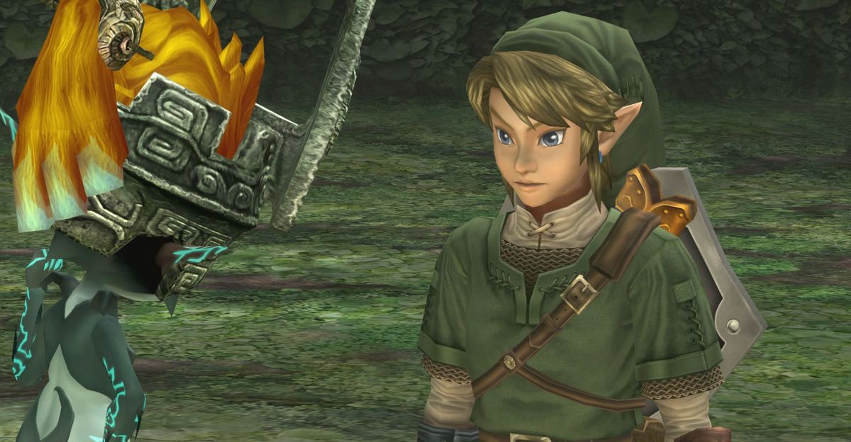 Link parle à Midona dans The Legend of Zelda: Twilight Princess HD