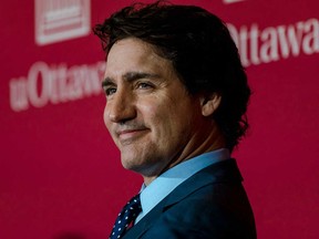 Le premier ministre Justin Trudeau est vu à l'Université d'Ottawa le 24 avril 2023.