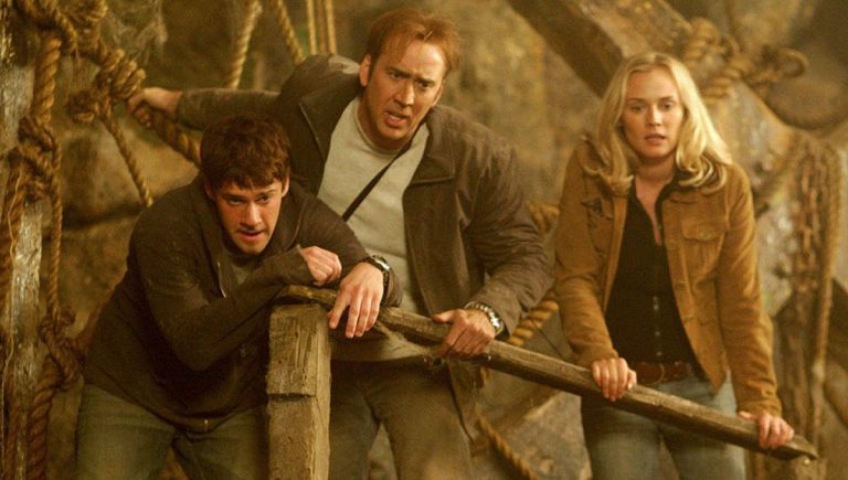 Justin Bartha, Nicolas Cage and Diane Kruger in National Treasure: Book of Secrets