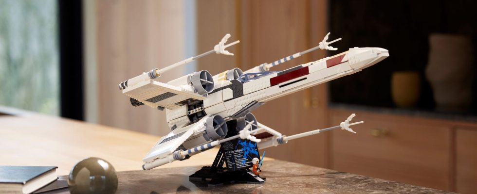 Luke Skywalker's X-wing in LEGO