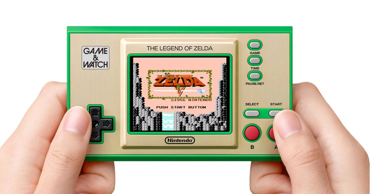 L'ordinateur de poche Game & Watch sur le thème de Zelda est à moitié prix aujourd'hui
