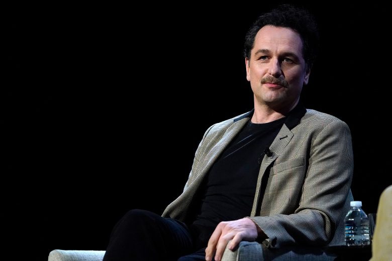 NEW YORK, NEW YORK - MARCH 28: Matthew Rhys speaks during a conversation with Josh Horowitz at The 92nd Street Y, New York on March 28, 2023 in New York City. (Photo by John Lamparski/Getty Images)