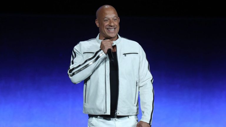 Vin Diesel promoting Fast X at CinemaCon 2023.