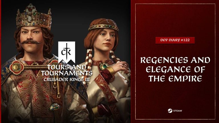 Mise à jour du système Crusader Kings 3 Regency pour le 11 mai ;  Pack Élégance de l’Empire présenté dans le journal des développeurs