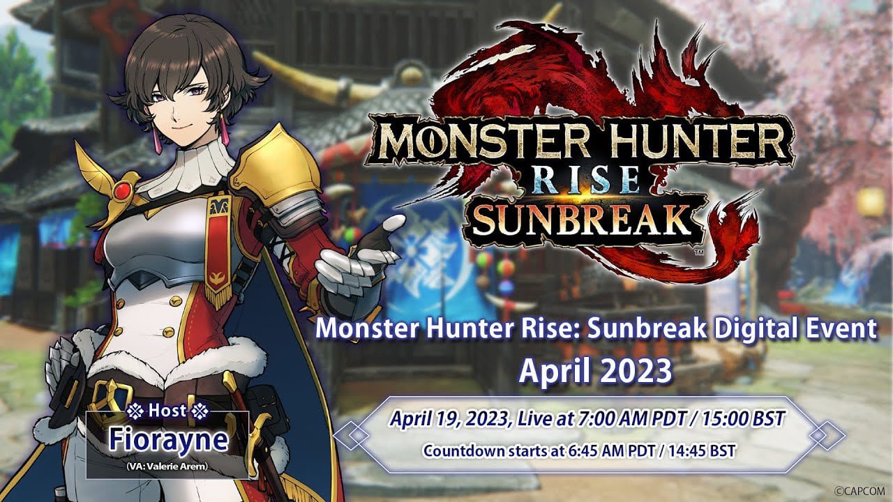 Monster Hunter Rise: Sunbreak Free Title Update 5 Événement numérique prévu pour le 19 avril    
