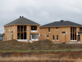 Maisons en construction à Ottawa.