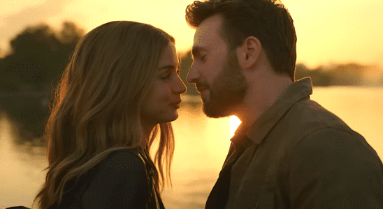 Ana De Armas and Chris Evans for GHOSTED