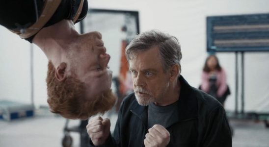 Mark Hamill and cameron monaghan in Jedi: Survivor ad