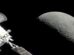 Le vaisseau spatial Orion de la NASA a survolé la Lune le lundi 5 décembre 2022.