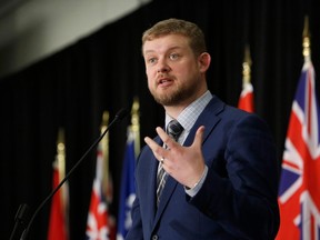 Photo d'archive : Daniel Blaikie, député néo-démocrate d'Elmwood-Transcona LA PRESSE CANADIENNE/David Kawai